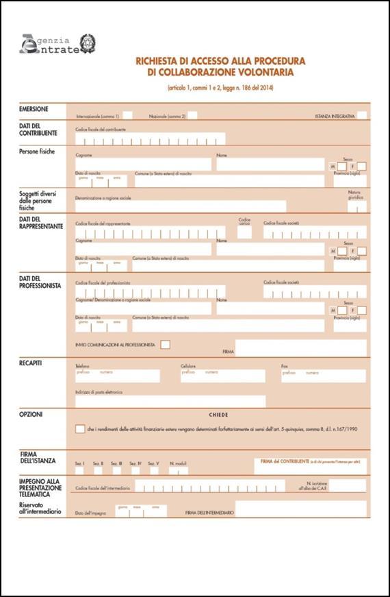 VOLUNTARY DISCLOSURE