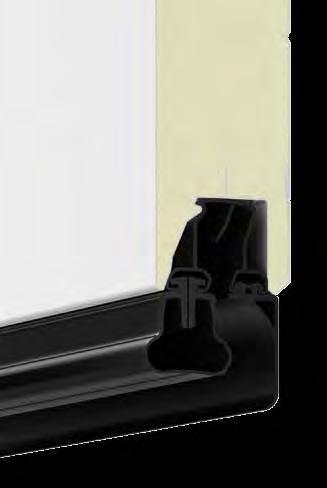 Guarnizione a doppio labbro nei punti di snodo degli elementi Doppia guarnizione a pavimento Ulteriori possibilità di equipaggiamento: tutti i tipi di finestratura del portone con spessore 42 mm
