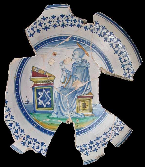 fig. 22 fig. 21 fig. 21 Piatto in maiolica rinascimentale raffigurante S. Bernardo, Montelupo, 1500-1530. fig. 22 Piatto in maiolica, genere 10, decoro in azzurro prevalente, Montelupo, 1460-1480.