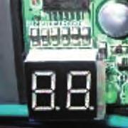 otore DC scheda elettronica copressore DC scabiatore di calore ottiizzato Display anoalie Le unità sono dotate di display per la visualizzazione codice anoalia.