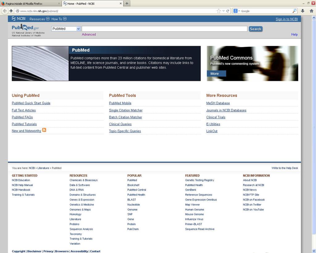 Pubmed Commons: una
