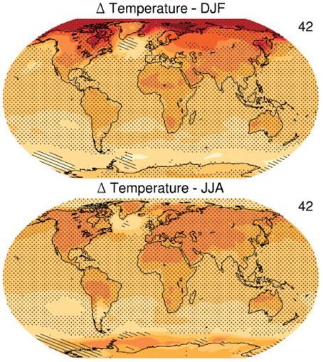 temperature rispetto al periodo1986-2005 in uno scenario di emissioni medie : in