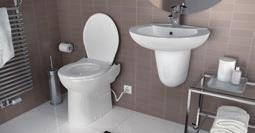 SANICOMPACT lavabo WC in ceramica con trituratore ECOLOGICO Larghezza 9 mm Altezza 5 mm Profondità mm Raccordo scarico lavabo Ø Ø tubo di scarico mm V / 5 Hz Potenza motore 8 Watt Peso, kg Di serie m