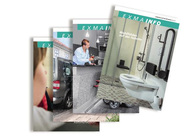 Exma INFO: la rivista specializzata per i mezzi ausiliari 6 Tre volte all anno pubblichiamo (in tedesco e francese) la nostra rivista Exma INFO. Ogni numero è dedicato a un tema specifico.