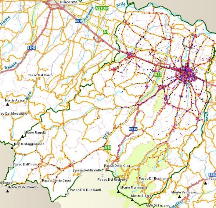 Mister Monitoraggio Incidenti Stradali Emilia-Romagna Sistema informatico che fornisce informazione geospaziale tramite Internet Come possiamo vedere, si parte da una vista