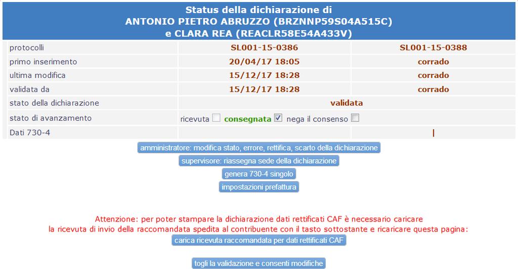 MODELLO LA PROCEDURA WEB