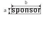 ii. pubblicità dello sponsor in base ai colori di maglia a) solo una unità (nome o logo sponsor ): Le lettere (nome) o il logo sponsor dovranno essere misurate come un rettangolo ( a moltiplicato per