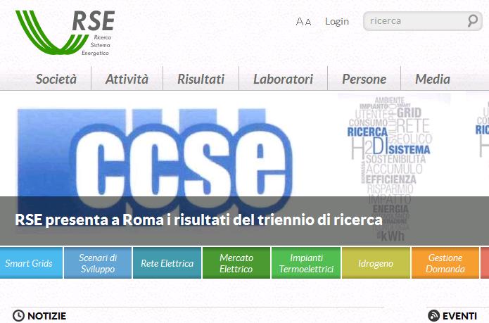 ENEA RSE (Ricerca sul Sistema Energetico s.p.