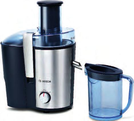 Centrifughe MES 3000 - inox codice EAN: 4242002505350 MES 1020 - bianco codice EAN: 4242002420127 Potenza: 700 W Peso: 4.4 kg Potenza: 380 W Peso: 2.