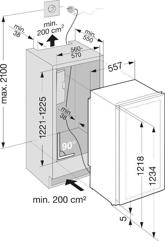 Avvertenze generali di sicurezza 1.4 Dimensioni di ingombro Fig.