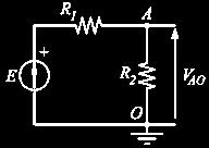 E=6V =3kΩ =kω V AO =? ma E I k eq eq 0.