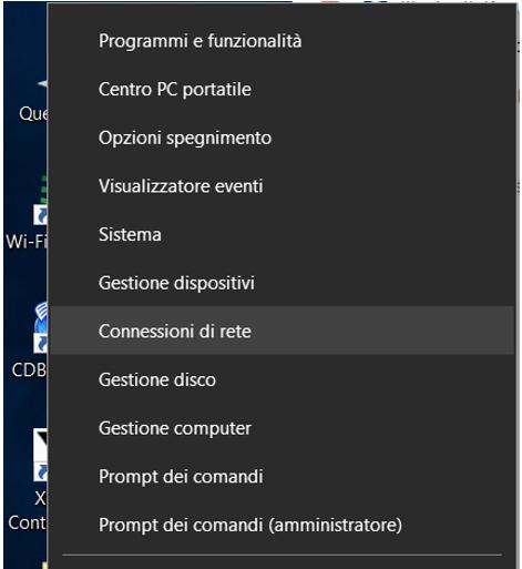 5.3 Esempio di configurazione da PC Windows.