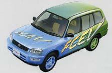 Toyota Motor Toyota RAV-4 (1997) Potenza 20 kw Combustibile: metanolo Autonomia: 500 km Velocità max: > 125 km/h Toyota FCHV-3 (marzo 2001) Potenza: 90 kw Combustibile: idrogeno Autonomia: 300 km