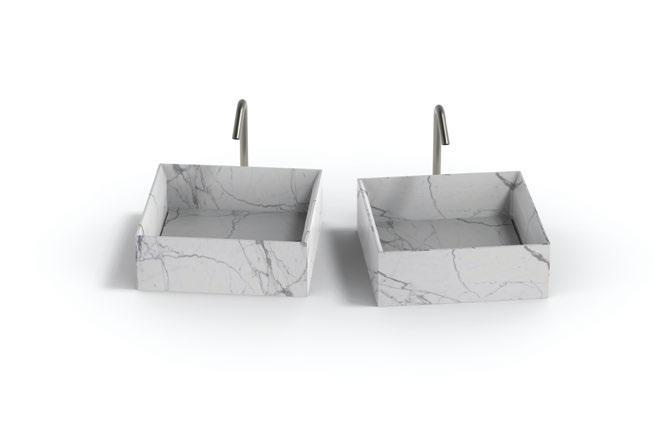 SQUARE small lavabo da appoggio con scarico a scomparsa countertop washbasin with foldaway drainpipe carrara cd verde guatemala statuario su richiesta disponibile anche in altri materiale on request