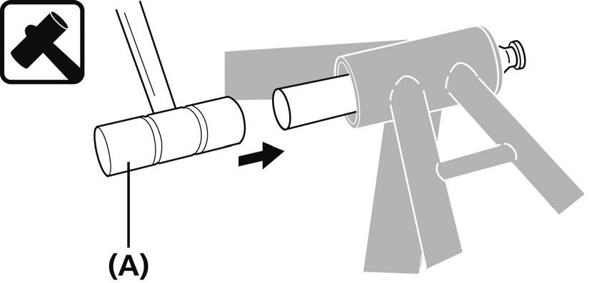 Come mostrato nell'illustrazione, tenere premuto il flap con le dita e spingere dal lato opposto.