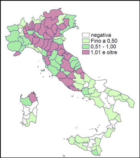 Popolazione residente in Italia per provincia POPOLAZIONE RESIDENTE PER PROVINCIA