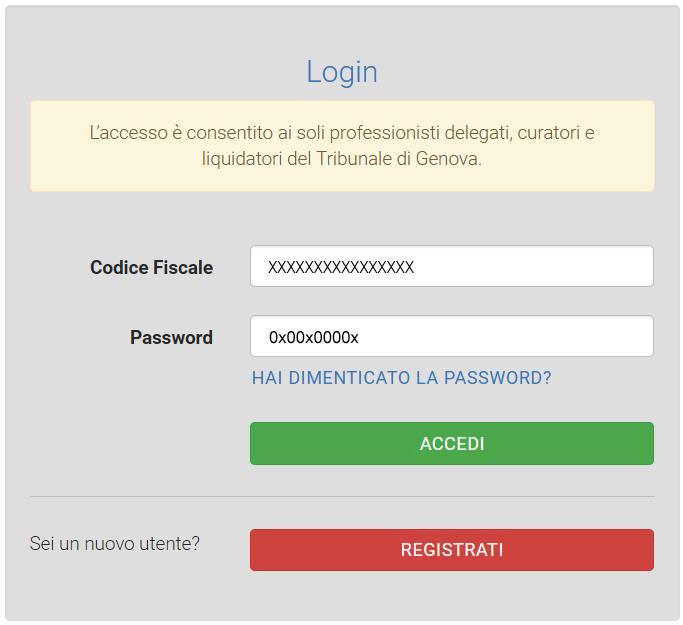 Ultimata la procedura di registrazione, verrà inviata all indirizzo di posta elettronica indicato una email contenente le credenziali personali (username e password) con le quali