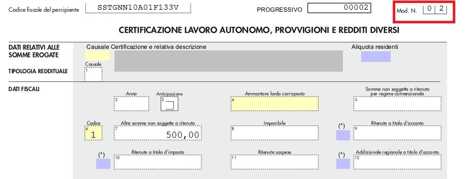 GESTIONE DELLE ANNOTAZIONI NELLA CERTIFICAZIONE LAVORO DIPENDENTE Marcando la casella