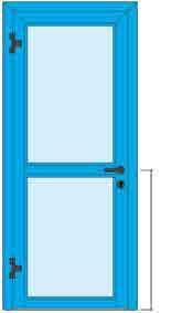 in presenza di precassa: ESTERNO TELAIO = LVM - 8 LIMITI DIMENSIONALI: FM MINIMO ( L X H ) = 700 X 1800 mm.