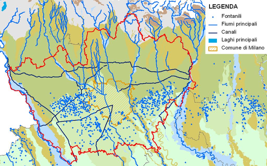 AREA CAMPIONE per la STIMA dei VOLUMI: La PROVINCIA di MILANO Caratterizzazione geografica