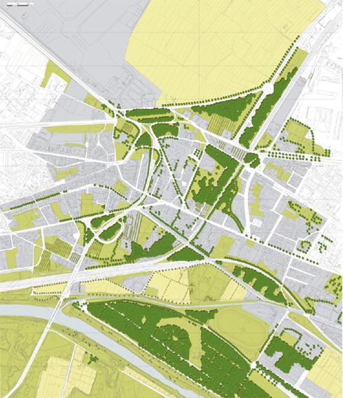 2. Trasposizione planimetrica dell idea progetto Supporto cartografico: cartografia riprodotta in un