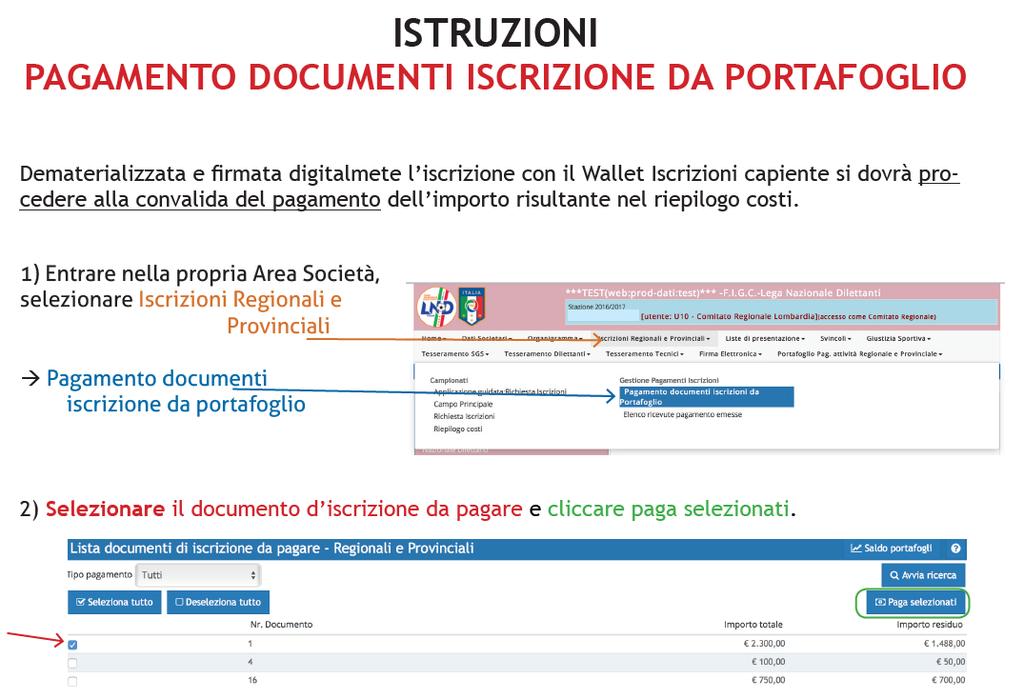 5.12 CONFERMA E CONVALIDA PAGAMENTO DELL ISCRIZIONE