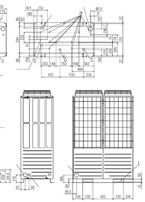 Sistemi VRF Multi serie KXZ ADVANCED Lunghezza totale: 1000 m Unità esterna Dislivello di splittaggio 50 m (unità esterna più in alto) > 70 m** 40 m (unità esterna più in basso) Range di