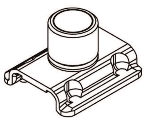 GS1399 Base MX per nottolini - - GS1394 Nottolini registrabili H 10,5 mm 100