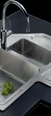 Angolare Nuove vasche a raggi stretti, nuovo design del gocciolatoio,