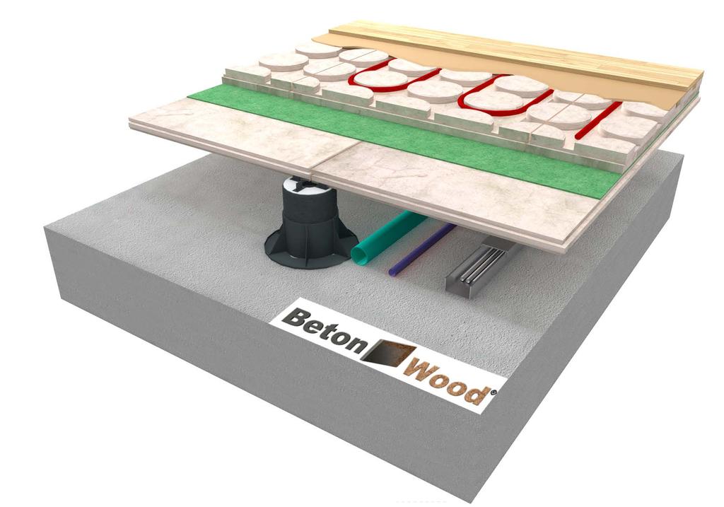 BetonRadiant UP Sistema modulare in cementolegno per pavimenti radianti sopraelevati Istruzioni di posa