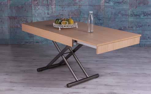 Double est une table relevable qui satisfait deux demandes différentes: