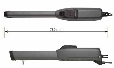 versione a 24V (con scheda Brain 15) nella versione a 230 V (con scheda Brain 17) PROcoder di sicurezza (con scheda Brain 17) Sblocco con leva e accesso con chiave personalizzata Cinematismo interno