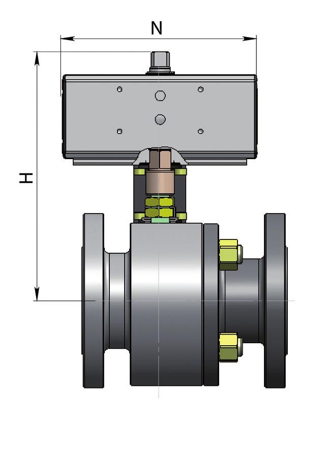 TOR SPLIT BODY 0-300 I ACCIAIO CARBOIO CO PEUMATICO DOPPIO EFFETTO - PASSAGGIO RIDOTTO CARBO STEEL TOR SPLIT BODY 0-300 WIT DOUBLE ACTIG PEUMATIC ACTUATOR - REDUCED BORE CODICI ARTICOLI I A5 Carbon