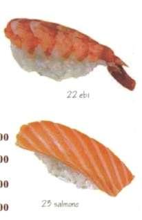 Sushi Gohan... 3.80 14. Ebi 16. Salmone 18.