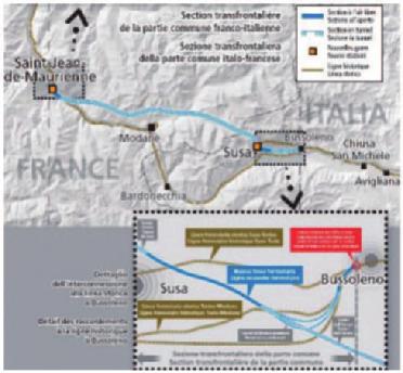 Osservatorio asse ferroviario Torino-Lione Quaderno 10 La parte comune italo-francese, individuata nell Accordo dalla mappa soprastante, comprende (art.