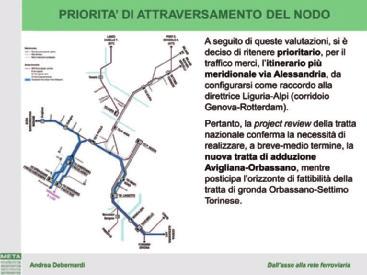 Osservatorio asse ferroviario Torino-Lione Quaderno 10 In questo caso specifico, il quadro generale consente di sviluppare una strategia che, in via prioritaria, mira a garantire la connessione merci