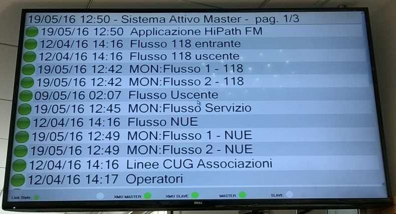 CENTRALE OPERATIVA collegamento a due differenti cabine della rete pubblica Sistema telefonico accessi primari (sia fibra ottica che rame) 2 centralini telefonici (Siemens Hipath 4000 V7- MASTER E