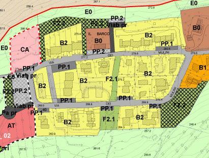 U.T.O.E. G.02 F2.2 Sud Zone a verde pubblico e per impianti sportivi di progetto Pa pr Piazze pubbliche di progetto. PP.2 sud Parcheggi pubblici di progetto Viab pr viabilità di progetto F2.