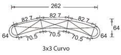 Euro POP UP calamitato doppia faccia 2 x 3 curvo 206,00 MENSOLE (vedi pagina