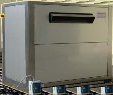 modello CW completi di mobile ed impianto frigorifero e Condensatore ad acqua GAMMA COMMERCIALE da 350 a 4200 KG/24h - Intelaiatura acciaio inox ASI 316 - Facilità d'installazione e basso costo d'