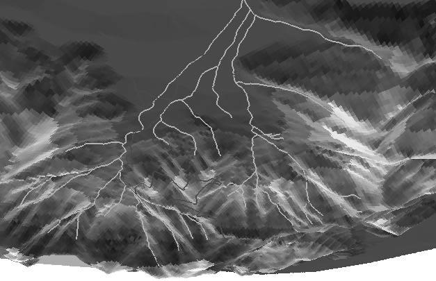 Rappresentazione 3D Sistema idrografico Creazione nuovo Tema rete idrografica Utilizzando la base topografica come riferimento, devono essere individuati ed acquisiti oggetti territoriali Fiumi e