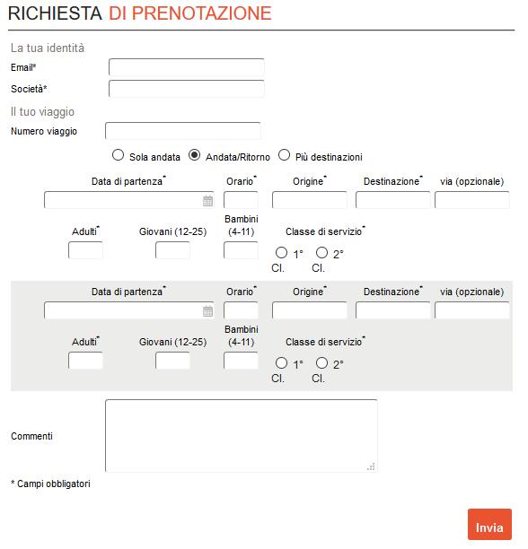 GRUPPI WWW.VOYAGES-SNCF.EU È possibile prenotare biglietti per gruppi a partire da 10 persone attraverso il formulario online (Menu > Viaggi di Gruppo) su www.voyages-sncf.