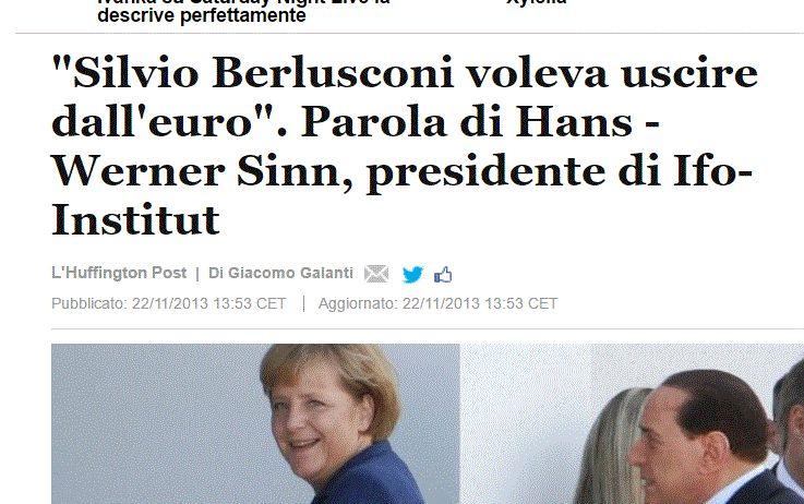 Quando Berlusconi era sospettato di voler uscire