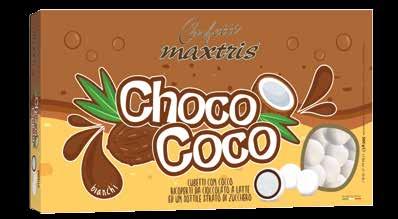 with milk chocolate 16 and covered and covered 17 CHOCO COCO MIX - 500g Pezzetti con