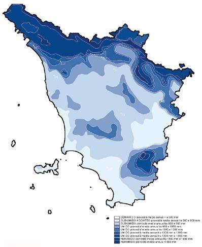 L umidità relativa dell aria varia notevolmente, soprattutto in relazione alla temperatura e all origine delle masse d aria che transitano sul territorio e conseguentemente alle precipitazioni, ai