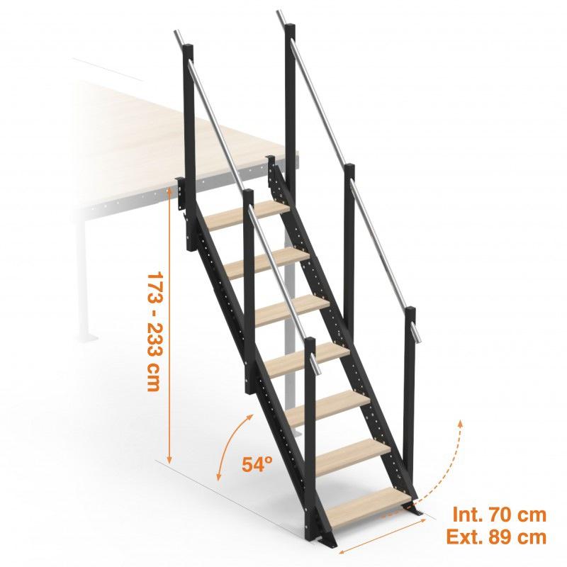 SCALE A RICHIESTA PER TS5 Al Kit Struttura Portante è possibile aggiungere una scala.