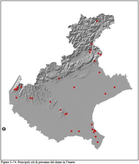 In Veneto si stimano 522 individui (dati 2005), i nuclei maggiori sono presenti: Belluno (Val Cordevole,