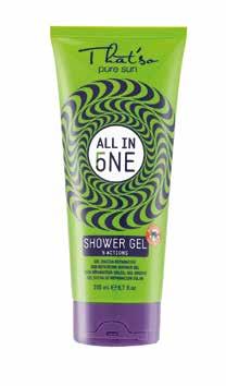 all in one - after sun micro-emulsione dopo sole spray continuo 19,50 5 Azioni dopo sole in un solo prodotto spray continuo, per un trattamento innovativo.