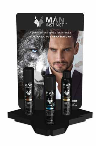 MAN INSTINCT EXTRA DARK SPRAY ABBRONZATURA SPRAY EFFETTO IMMEDIATO 27,00 Spray abbronzante multi posizione bronzo-dorato, idratante e anti-età.