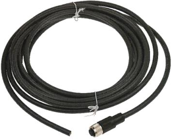 CAVI DI CONNESSIONE Descrizione Codice Cavi barriera - quadro / modulo relè guida din Cavo M12 4 poli femmina diritta schermato per TX 5m E-84-5 10m E-84-10 Cavo M12 5 poli femmina diritta